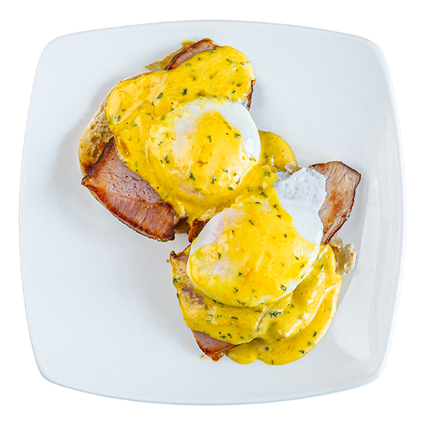 eggs benedict plate